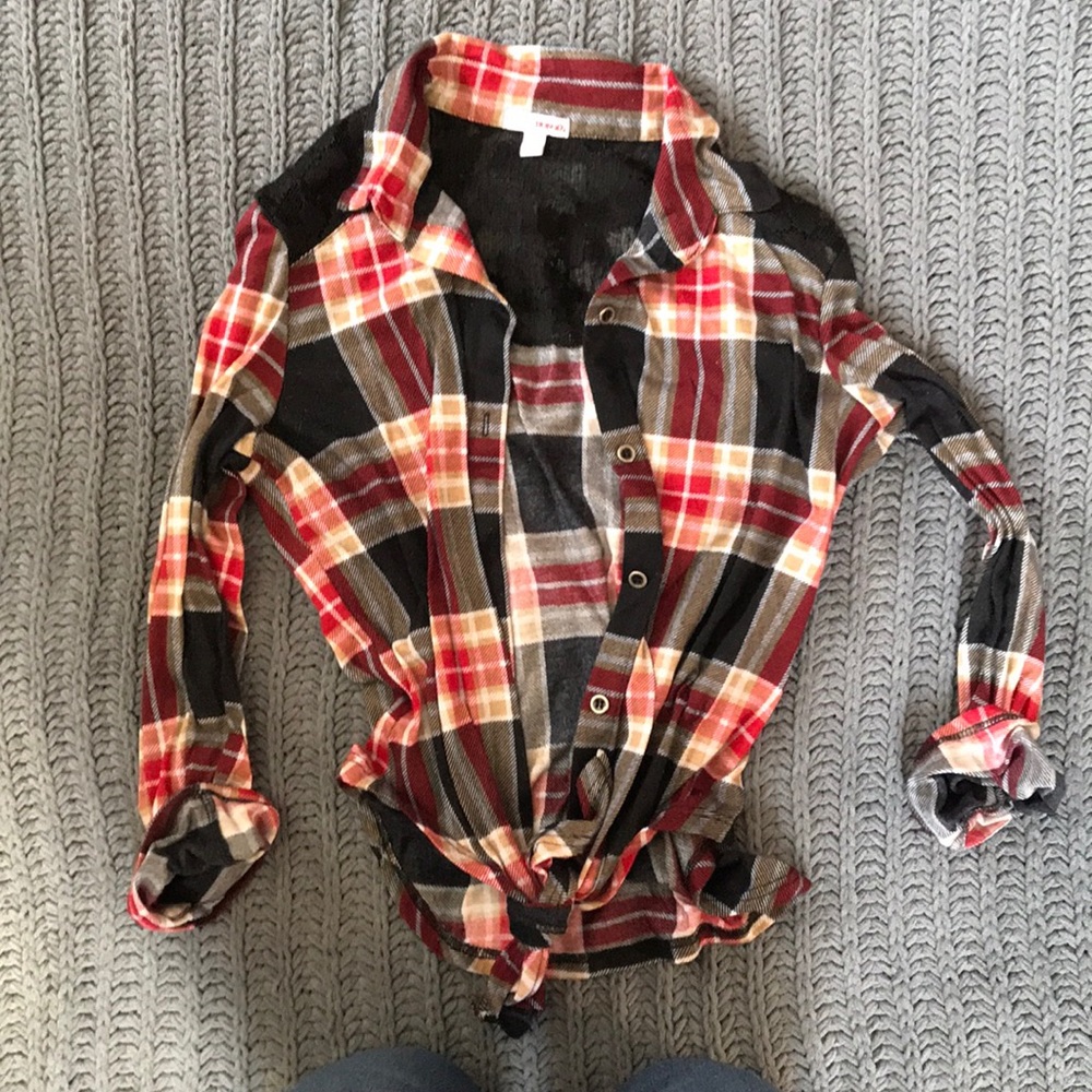 Long Sleeve Plaid Shirt
